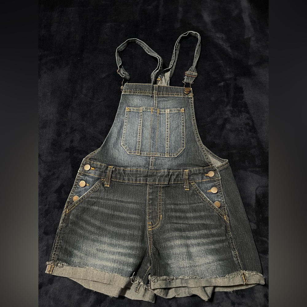 NO Boundaries Denim Overalls with Adjustable Straps
